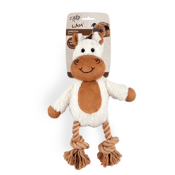 AFP Lambswool Cuddle Knot para perros — diseños surtidos