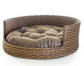 Mimoso cama de rattan Clásica — 55 × 55 cm — foto del modelo en catálogo