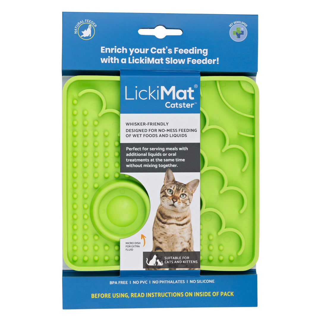 LickiMat Catster para gatos · verde
