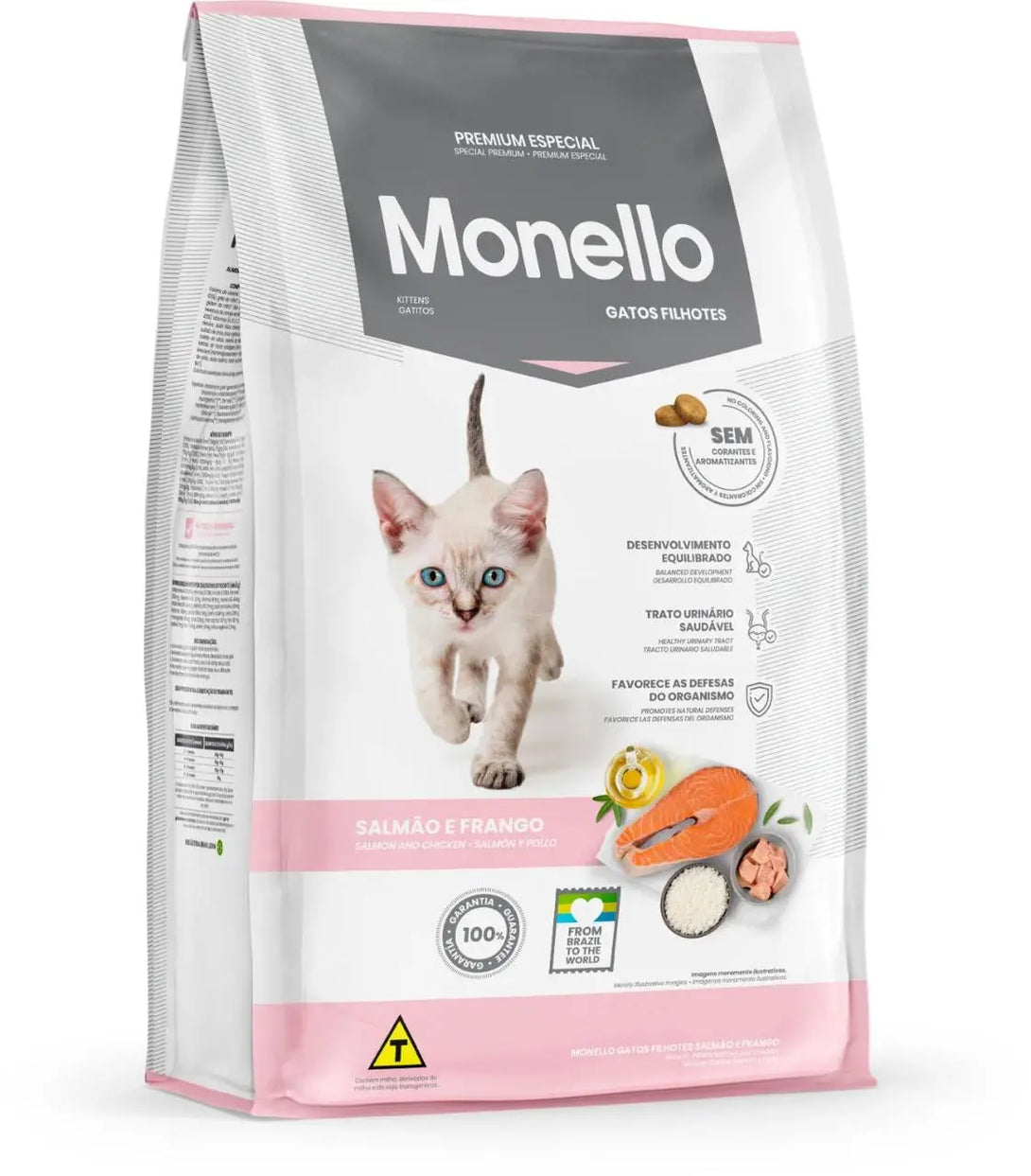Monello Gatitos Salmón y Pollo 1 kg