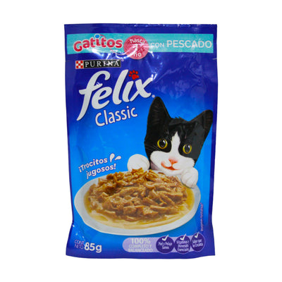 Purina Felix Classic para gatitos con pescado 85 g