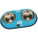 Comedero doble de acero inoxidable — ABT-324 — imagen de referencia del modelo