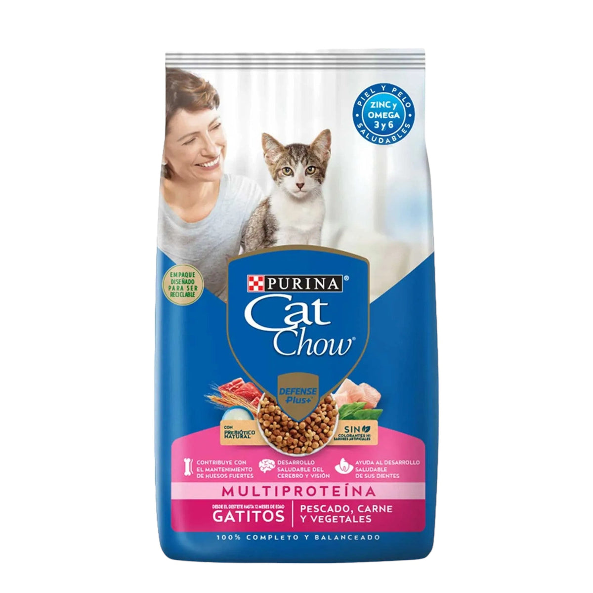 Purina Cat Chow Gatitos Pescado, Carne y Vegetales 1 kg