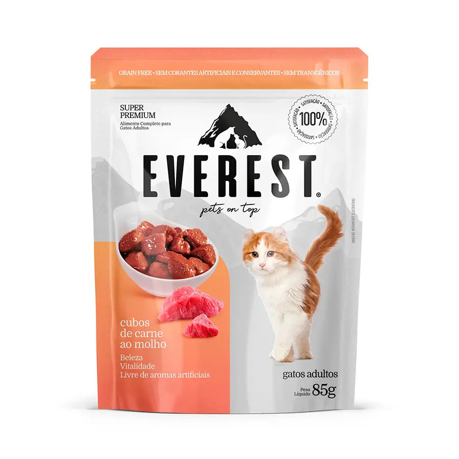 Everest para gatos adultos sabor carne 85 g